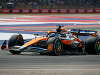 Oscar Piastri of Australia drives the McLaren F1 Team MCL38 Mercedes during the Formula 1 Pirelli United States Grand Prix 2024 in Austin, U...