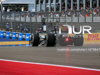 George Russell of the UK drives the (63) Mercedes-AMG Petronas F1 Team F1 W15 E Performance Mercedes during the Formula 1 Pirelli United Sta...