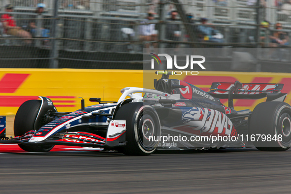 Nico Hulkenberg of Germany drives the (27) MoneyGram Haas F1 Team VF-24 Ferrari during the Formula 1 Pirelli United States Grand Prix 2024 i...