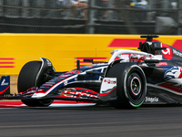 Kevin Magnussen of Denmark drives the (20) MoneyGram Haas F1 Team VF-24 Ferrari during the Formula 1 Pirelli United States Grand Prix 2024 i...