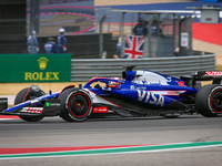 Liam Lawson of New Zealand drives the (30) Visa Cash app RB VCARB01 Honda RBPT during the Formula 1 Pirelli United States Grand Prix 2024 in...