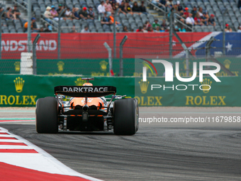 Oscar Piastri of Australia drives the McLaren F1 Team MCL38 Mercedes during the Formula 1 Pirelli United States Grand Prix 2024 in Austin, U...