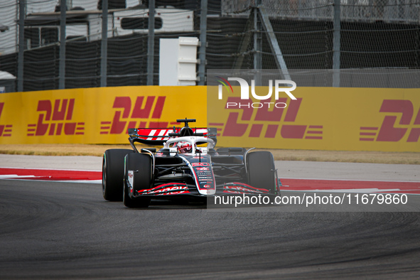 Kevin Magnussen participates in the Formula 1 Pirelli United States Grand Prix 2024 in Austin, USA, on October 18, 2024. 