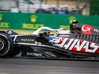 Nico Hulkenberg of Germany drives the (27) MoneyGram Haas F1 Team VF-24 Ferrari during the Formula 1 Pirelli United States Grand Prix 2024 i...