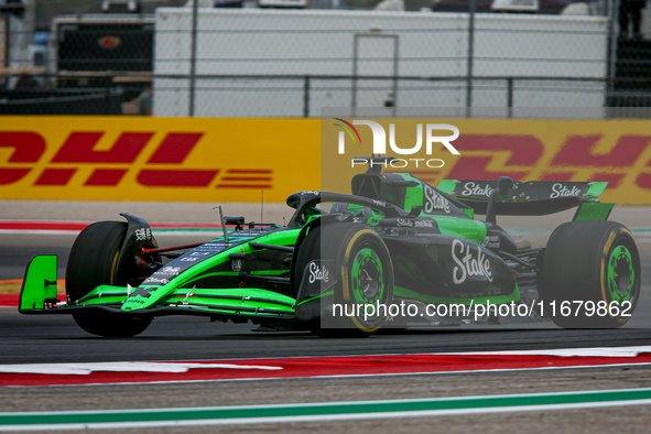 Valtteri Bottas of Finland drives the (77) Stake F1 Team Kick Sauber C44 Ferrari during the Formula 1 Pirelli United States Grand Prix 2024...