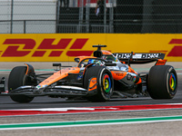 Oscar Piastri of Australia drives the McLaren F1 Team MCL38 Mercedes during the Formula 1 Pirelli United States Grand Prix 2024 in Austin, U...