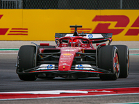 Charles Leclerc of Monaco drives the (16) Scuderia Ferrari SF-24 Ferrari during the Formula 1 Pirelli United States Grand Prix 2024 in Austi...