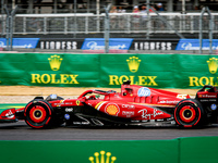 Carlos Sainz Jr. of Spain drives the (55) Scuderia Ferrari SF-24 Ferrari during the Formula 1 Pirelli United States Grand Prix 2024 in Austi...