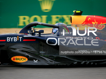 Sergio Perez of Mexico drives the (11) Oracle Red Bull Racing RB20 Honda RBPT during the Formula 1 Pirelli United States Grand Prix 2024 in...