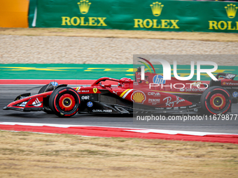 Charles Leclerc of Monaco drives the (16) Scuderia Ferrari SF-24 Ferrari during the Formula 1 Pirelli United States Grand Prix 2024 in Austi...