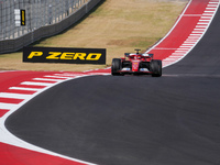 Charles Leclerc of Monaco drives the (16) Scuderia Ferrari SF-24 Ferrari during the Formula 1 Pirelli United States Grand Prix 2024 in Austi...