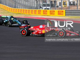 Charles Leclerc of Monaco drives the (16) Scuderia Ferrari SF-24 Ferrari during the Formula 1 Pirelli United States Grand Prix 2024 in Austi...