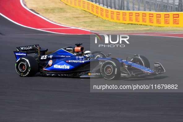 Alexander Albon of Thailand drives the (23) Williams Racing FW46 Mercedes during the Formula 1 Pirelli United States Grand Prix 2024 in Aust...