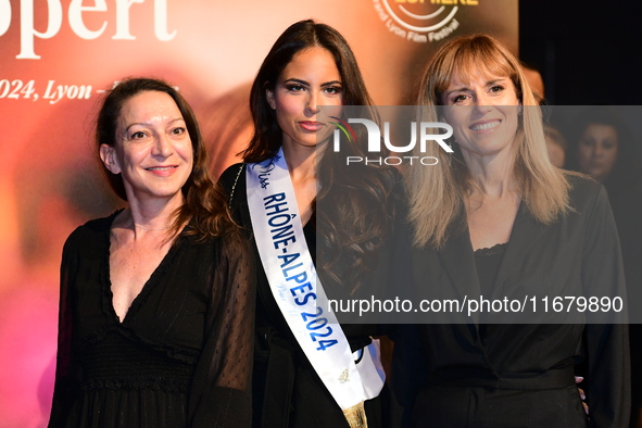 Alexcia Couly at the light festival award ceremony in Lyon, France, on October 19, 2024. 