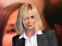 Emmanuelle Beart at the light festival award ceremony in Lyon, France, on October 19, 2024. (