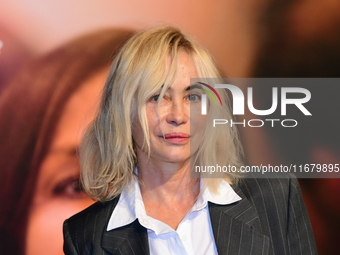 Emmanuelle Beart at the light festival award ceremony in Lyon, France, on October 19, 2024. (