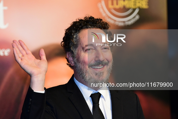 Guillaume Gallienne at the light festival award ceremony in Lyon, France, on October 19, 2024. 