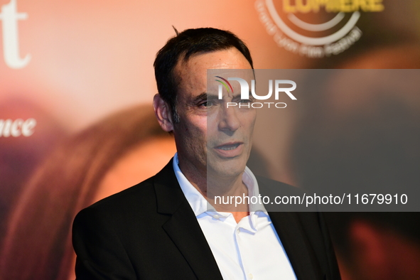 Anthony Delon at the light festival award ceremony in Lyon, France, on October 19, 2024. 