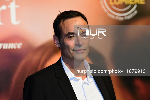 Anthony Delon at the light festival award ceremony in Lyon, France, on October 19, 2024. 