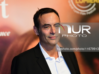 Anthony Delon at the light festival award ceremony in Lyon, France, on October 19, 2024. (