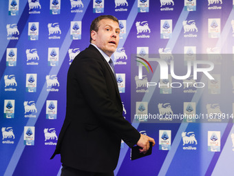 Lorenzo Casini, President of Serie A, attends a press conference after the Lega Serie A Assembly at the headquarters on Via Rosellini in Mil...