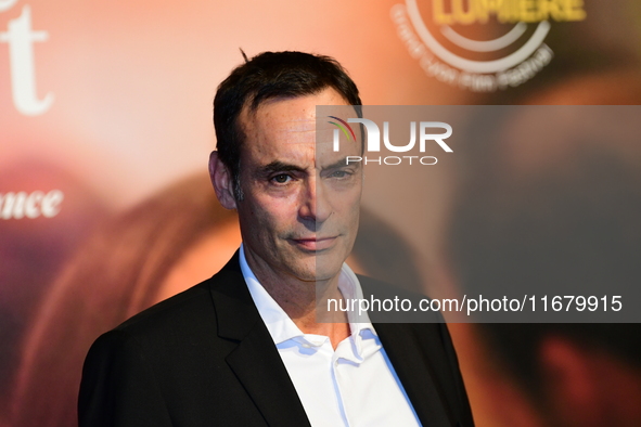 Anthony Delon at the light festival award ceremony in Lyon, France, on October 19, 2024. 