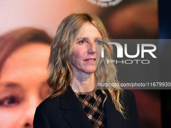 Sandrine Kiberlain at the light festival award ceremony in Lyon, France, on October 19, 2024. (