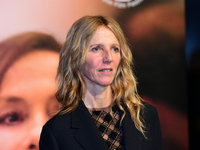 Sandrine Kiberlain at the light festival award ceremony in Lyon, France, on October 19, 2024. (