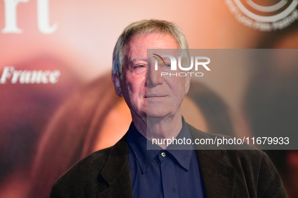 Regis Wargnier at the light festival award ceremony in Lyon, France, on October 19, 2024. 