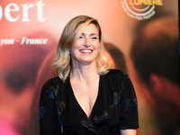 Julie Gayet at the light festival award ceremony in Lyon, France, on October 19, 2024. (