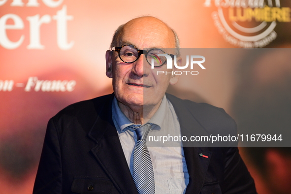 Philippe Morier Genoud at the light festival award ceremony in Lyon, France, on October 19, 2024. 