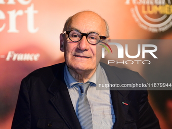 Philippe Morier Genoud at the light festival award ceremony in Lyon, France, on October 19, 2024. (