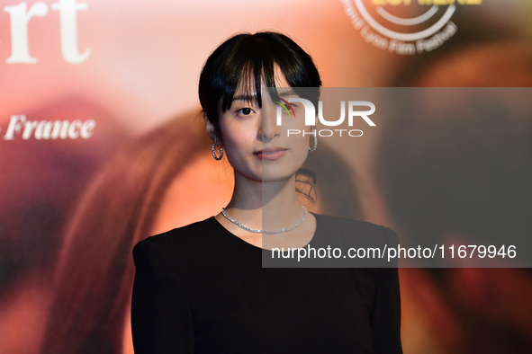 Bella Kim at the light festival award ceremony in Lyon, France, on October 19, 2024. 