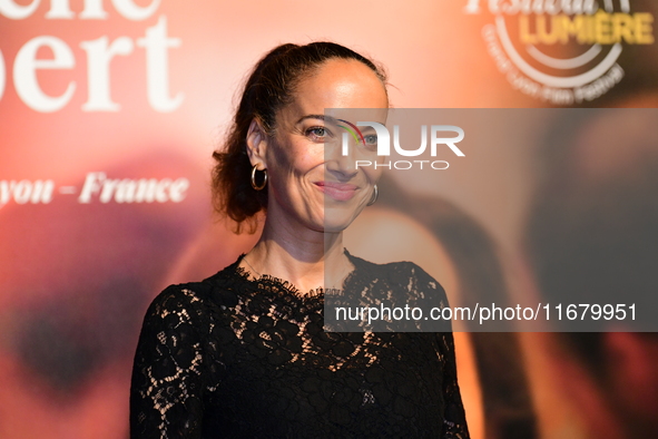 Carmen Chaplin at the light festival award ceremony in Lyon, France, on October 19, 2024. 