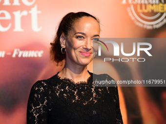 Carmen Chaplin at the light festival award ceremony in Lyon, France, on October 19, 2024. (