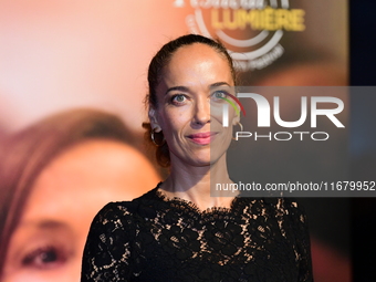 Carmen Chaplin at the light festival award ceremony in Lyon, France, on October 19, 2024. (