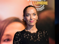 Carmen Chaplin at the light festival award ceremony in Lyon, France, on October 19, 2024. (