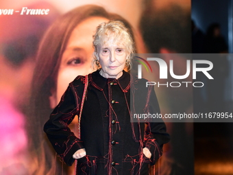 Claire Denis at the light festival award ceremony in Lyon, France, on October 19, 2024. (