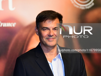 Francois Ozon at the light festival award ceremony in Lyon, France, on October 19, 2024. (