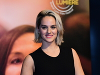 Noemie Merlant at the light festival award ceremony in Lyon, France, on October 19, 2024. (