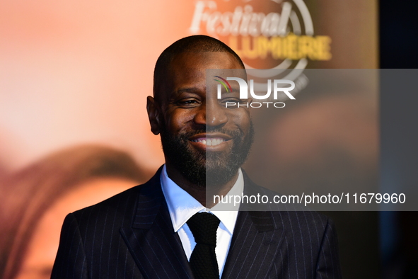 Abd Al Malik at the light festival award ceremony in Lyon, France, on October 19, 2024. 