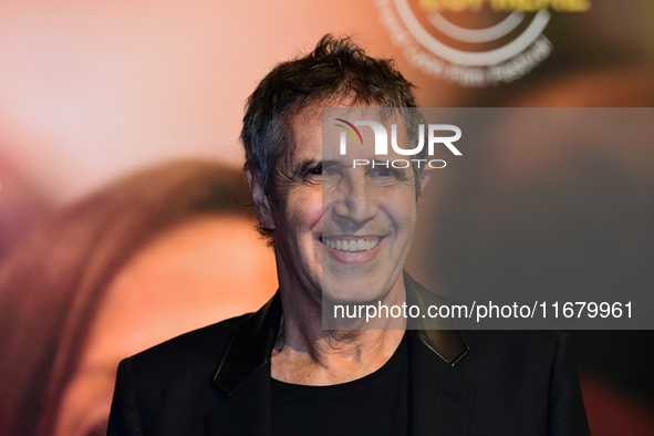 Julien Clerc at the light festival award ceremony in Lyon, France, on October 19, 2024. 