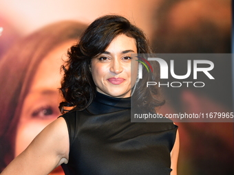 Camelia Jordana at the light festival award ceremony in Lyon, France, on October 19, 2024. (