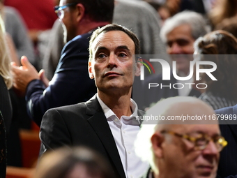 Anthony Delon at the light festival award ceremony in Lyon, France, on October 19, 2024. (