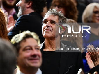 Julien Clerc at the light festival award ceremony in Lyon, France, on October 19, 2024. (