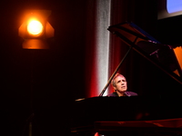 Julien Clerc at the light festival award ceremony in Lyon, France, on October 19, 2024. (