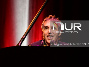 Julien Clerc at the light festival award ceremony in Lyon, France, on October 19, 2024. (