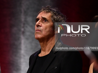 Julien Clerc at the light festival award ceremony in Lyon, France, on October 19, 2024. (