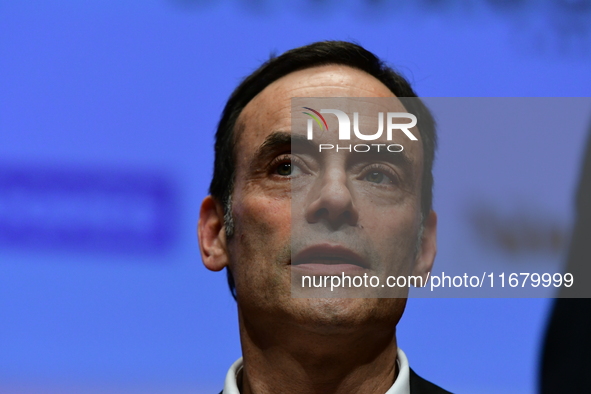 Anthony Delon at the light festival award ceremony in Lyon, France, on October 19, 2024. 