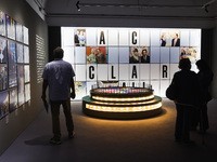 A general view of the preview of the Mike Bongiorno 1924-2024 exhibition in Milan, Italy, on September 16, 2024 (